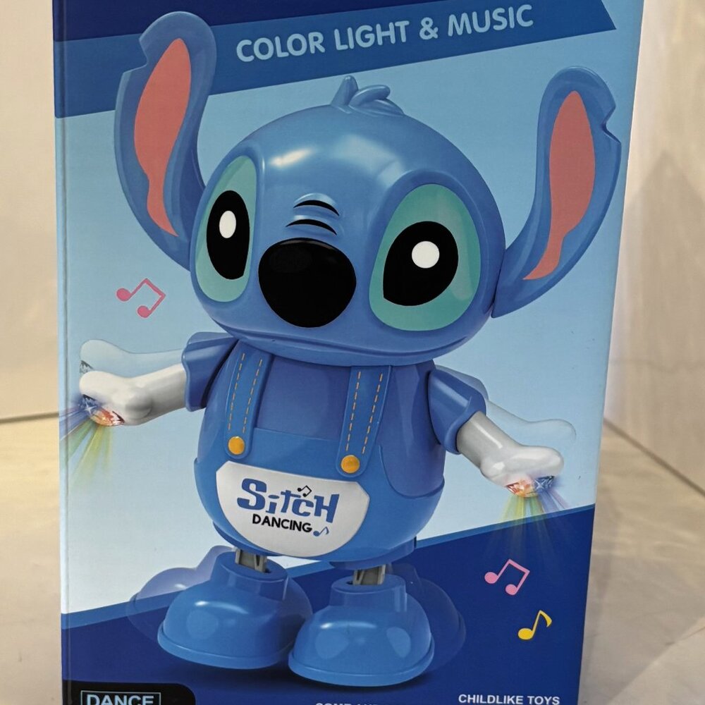 Stitch Dancing Toy with Color Lights & Music – Interactive LED Cartoon Figure